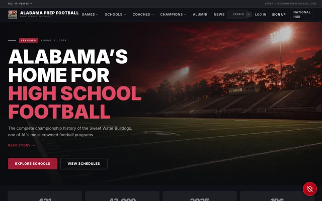 Alabama Prep Football homepage