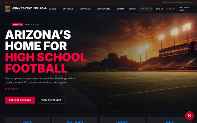 Arizona Prep Football homepage