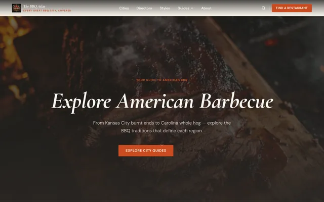 BBQ Atlas homepage