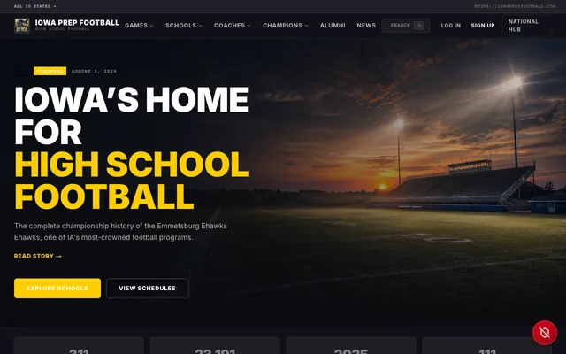 Iowa Prep Football homepage