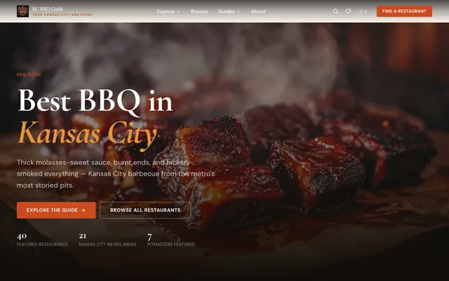 KC BBQ Guide homepage