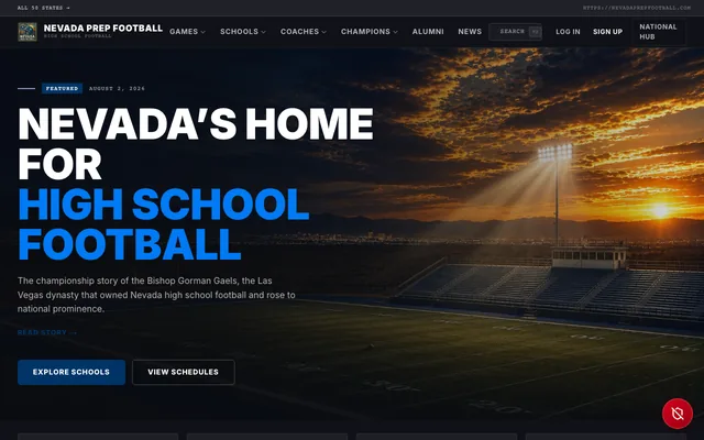 Nevada Prep Football homepage