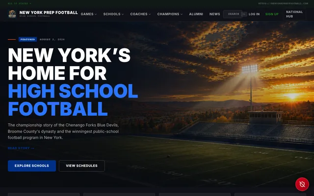 New York Prep Football homepage