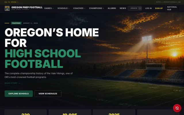 Oregon Prep Football homepage