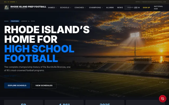 Rhode Island Prep Football homepage