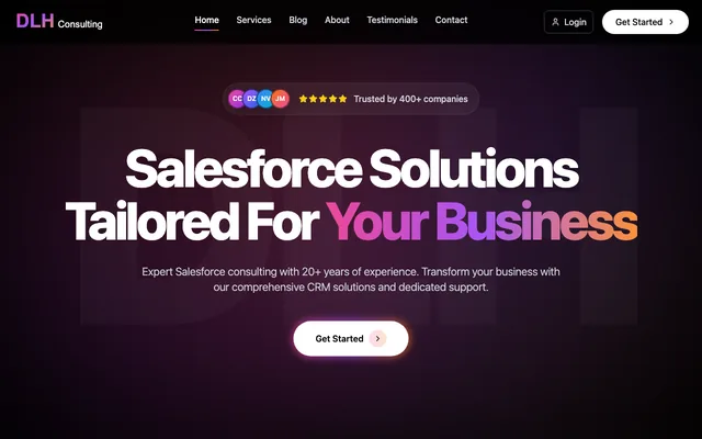 DLH Consulting Services homepage