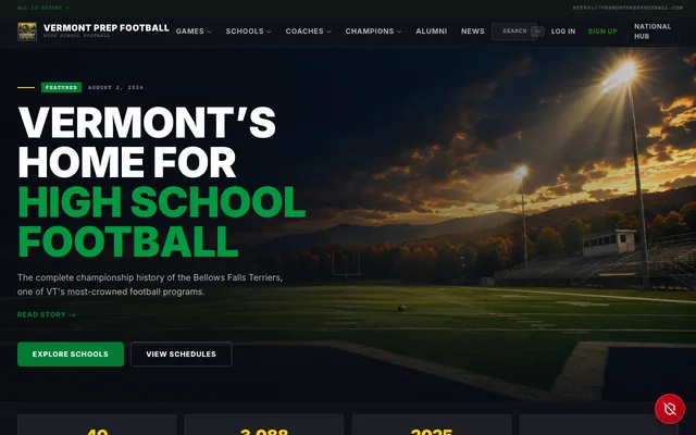 Vermont Prep Football homepage