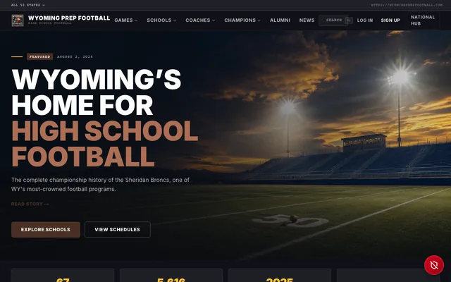 Wyoming Prep Football homepage